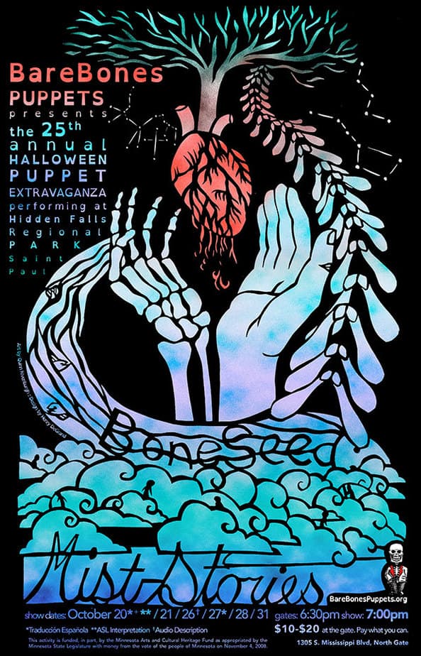 BONESEED poster: 25th Annual BareBones Halloween Extravaganza