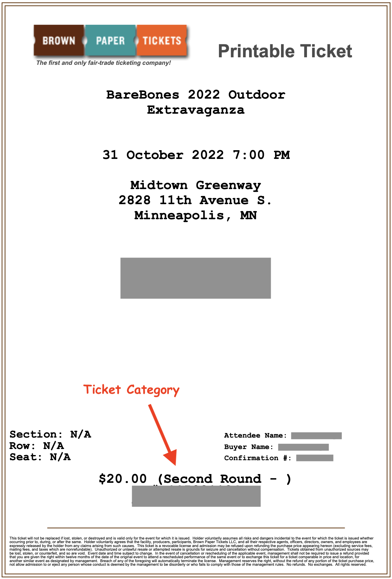 Brown Paper Ticket Print at Home example